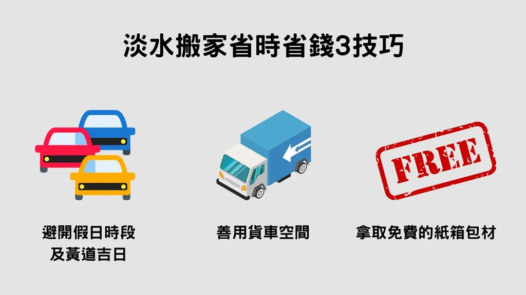 淡水搬家省時省錢3技巧
