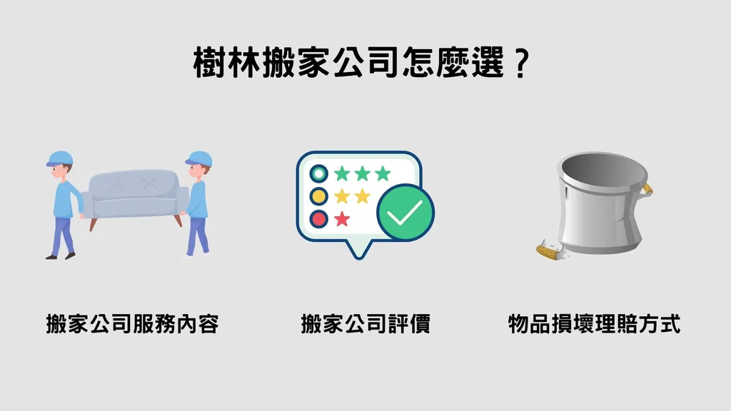 樹林搬家公司怎麼選？3個你應該注意的地方
