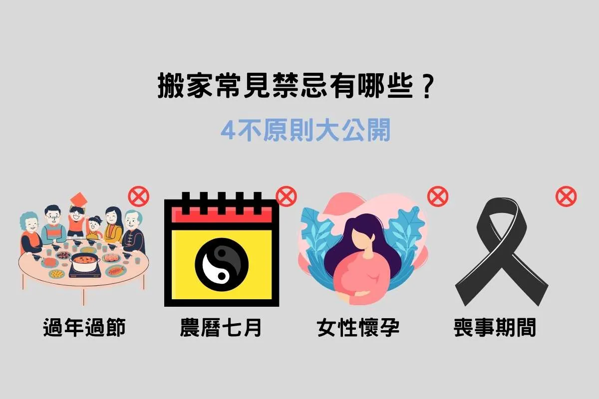 搬家常見禁忌 4不原則大公開