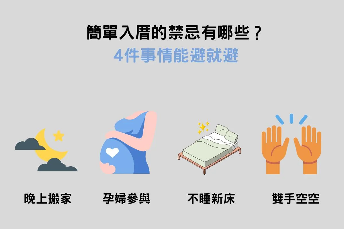 簡單入厝的禁忌有哪些？