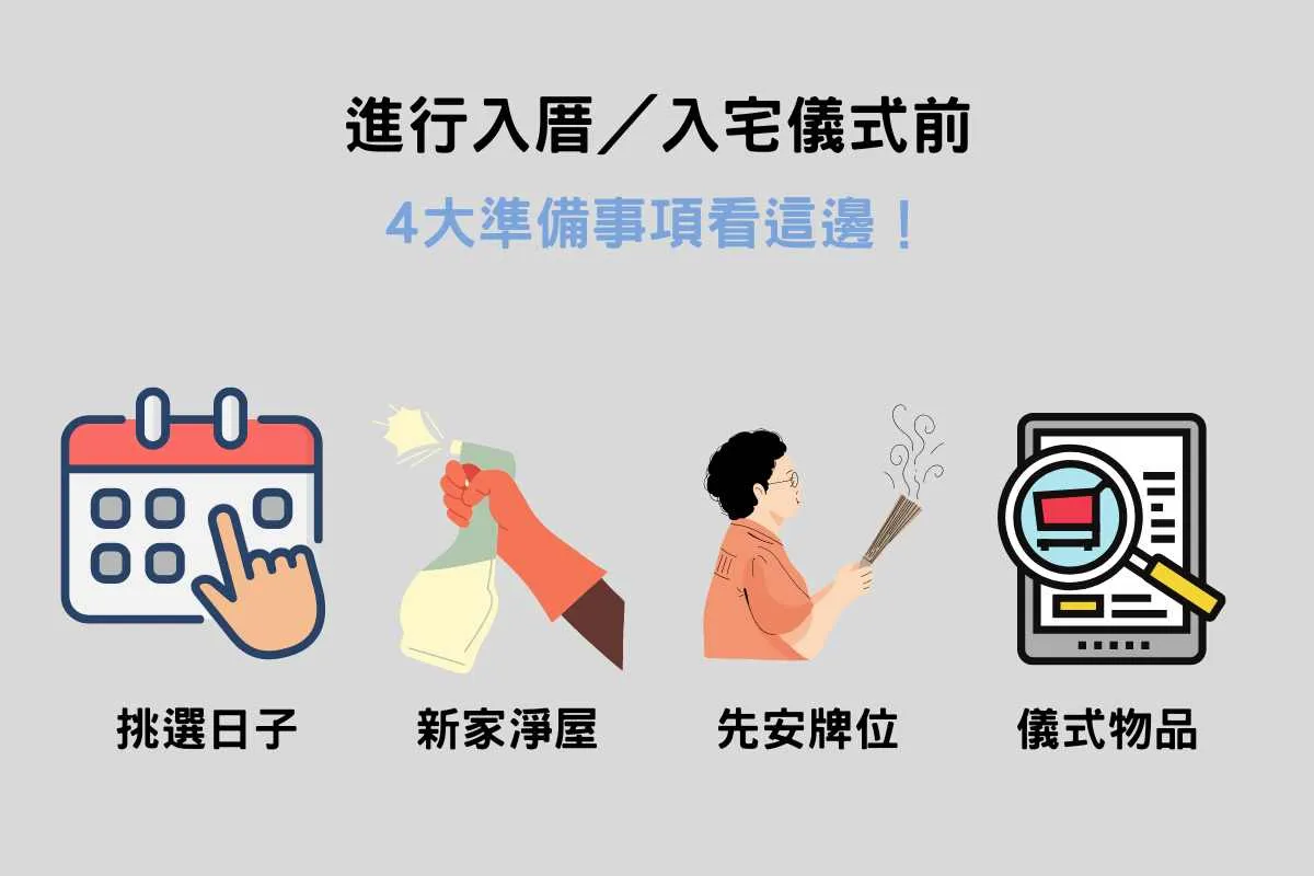 進行入厝／入宅儀式前3大準備事項