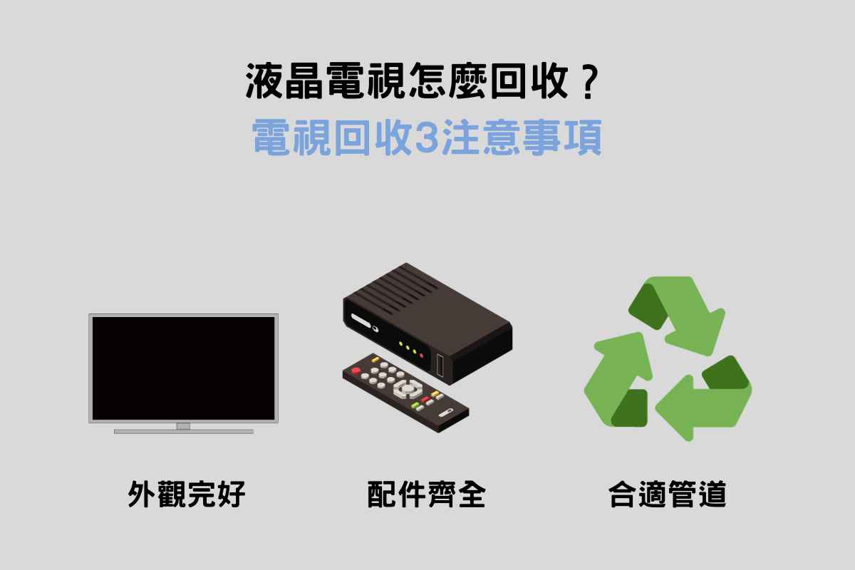液晶電視怎麼回收？電視回收3注意事項