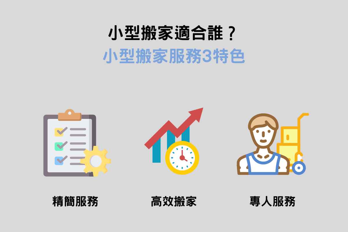 小型搬家適合誰？小型搬家服務3特色