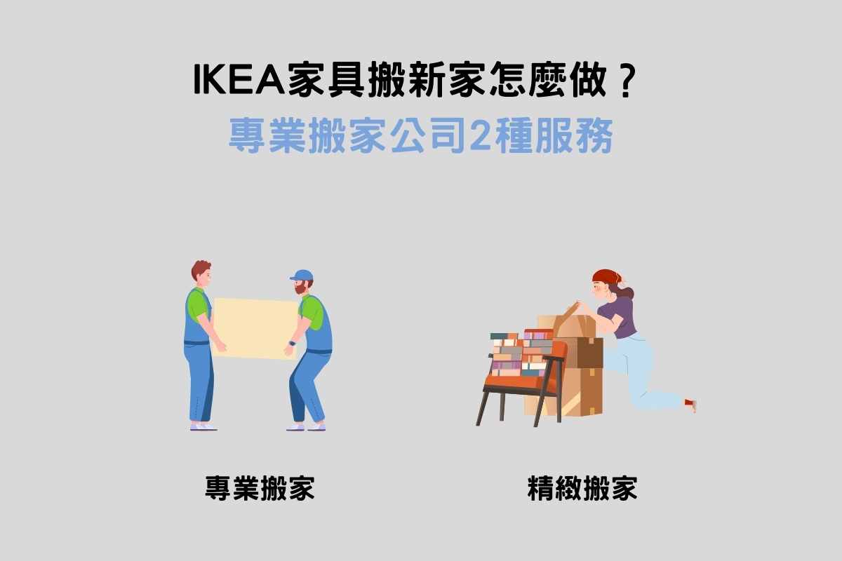 IKEA家具搬新家怎麼做？專業搬家公司2種服務