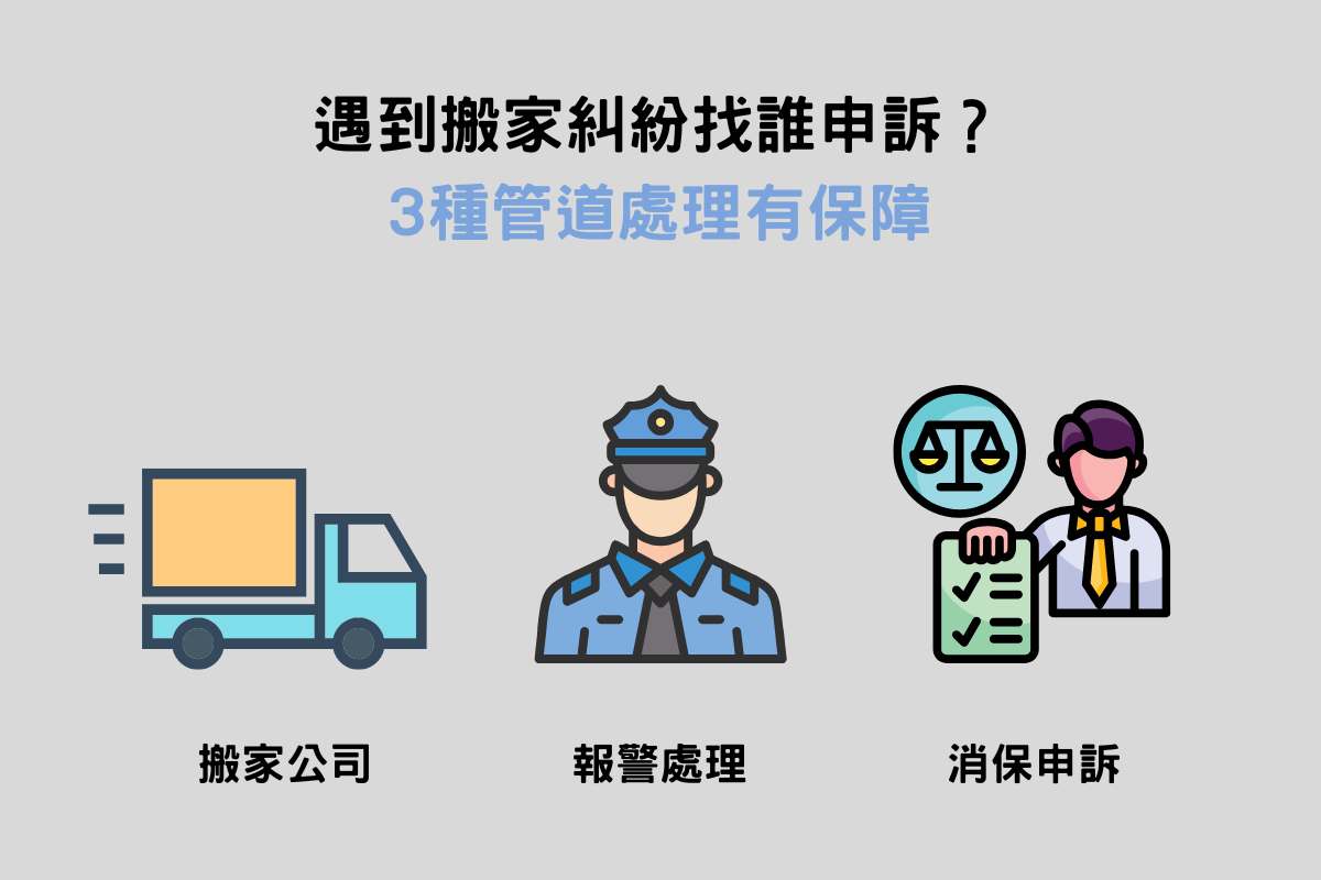 遇到搬家糾紛找誰申訴？3種管道處理有保障